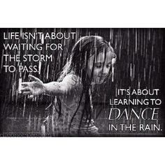 Singing in the rain, well, sort of…