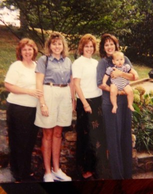 old pic of  mom with us