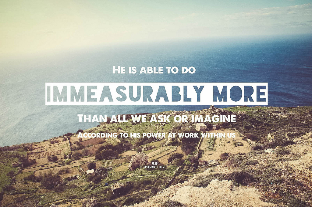 Immeasurably More