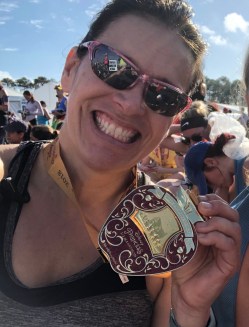 Me with half marathon medal