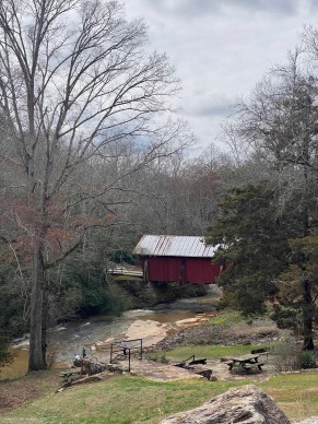 Old red covered bridge edited